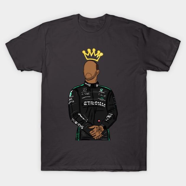 King Lewis Hamilton T-Shirt by artistbarcagirl